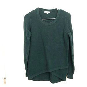 Madewell forest green crossover sweater